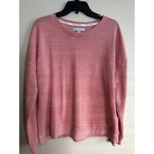 Rae Dunn Blush Pink Lightweight Knit Pullover Sweater Size M